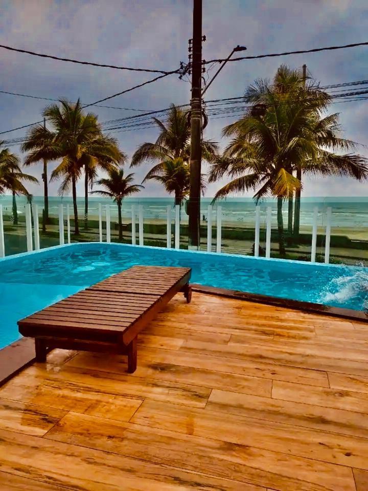Mongagua Com Vista Para O Mar Pe Na Areia מראה חיצוני תמונה